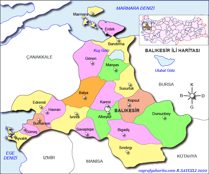 balıkesir haritası ile ilgili görsel sonucu