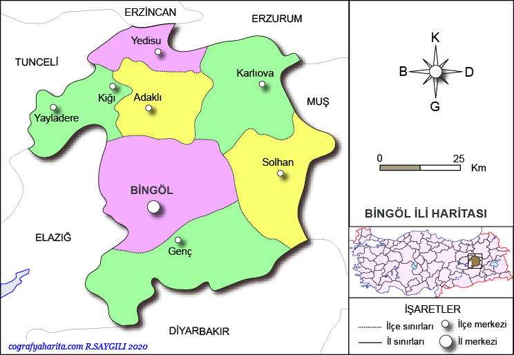 bingöl haritası ile ilgili görsel sonucu