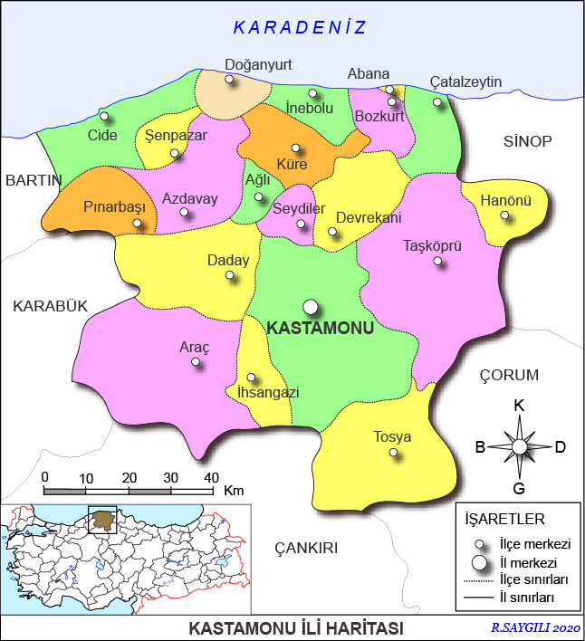 kastamonu haritası ile ilgili görsel sonucu