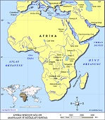 Afrika Sular Coğrafyası Haritası