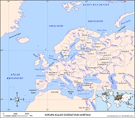Avrupa Sular Coğrafyası Haritası