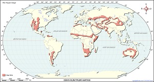 Dünya Step İklim Bölgesi Haritası