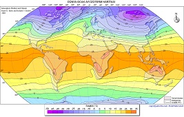 Dünya Ocak Ayı Sıcaklık Haritası 2