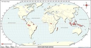 Ekvatoral İklim Haritası