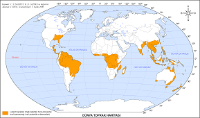Dünya Laterit Topraklar Haritası