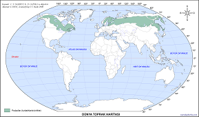 Dünya Podzol Topraklar Haritası