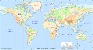 Dünya Ova ve Platoları Haritası
