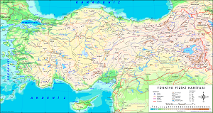 Türkiye Fiziki Haritası 2
