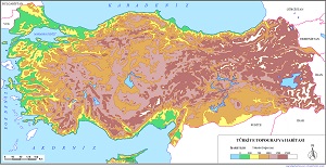 Türkiye Topografya Haritası