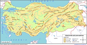 Türkiye'nin Dağları Haritası 4