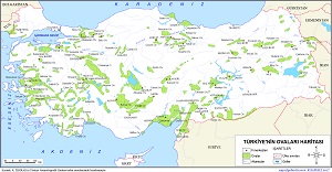 Türkiye'nin Ovaları Haritası