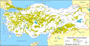 Türkiye'nin Plâtoları Haritası 2