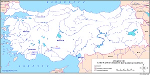 Türkiye Kurutulan Göller Haritası