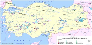 Türkiye'nin Oluşumlarına Göre Göller Haritası