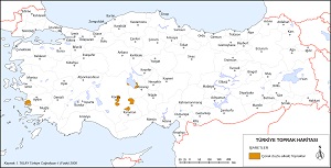 Türkiye Çorak Topraklar Haritası