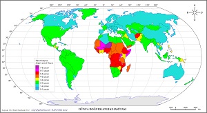 Dünya Doğurganlık Hızı Haritası 2012