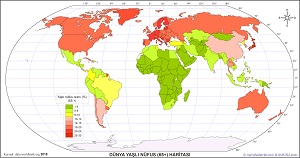 Dünya Yaşlı Nüfus Haritası 2018