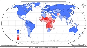 Dünya Toplam Doğurganlık Hızı Haritası 2020