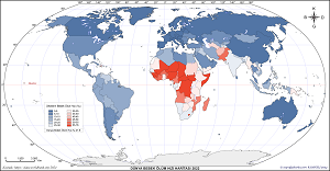 Dünya Bebek Ölüm Hızı Haritası 2022