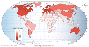 Dünya Yaşlı Nüfus Haritası 2022