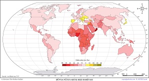 Dünya Nüfus Artış Hızı Haritası 2015