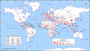 Dünya Nüfus Miktarı Haritası