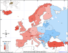 Avrupa Nüfus Değişim Haritası 2000-2022