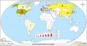 Dünya Nükleer Santraller Haritası 2017