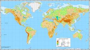 Dünya Dilsiz Fiziki Haritası