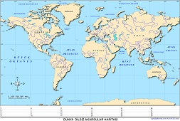 Dünya Dilsiz Akarsular Haritası