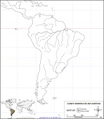  Güney Amerika Dilsiz Haritası