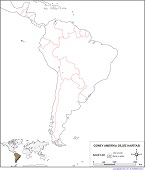  Güney Amerika Dilsiz Siyasi Haritası