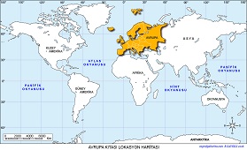 Avrupa Kıtası Lokasyon Haritası