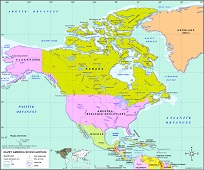 Kuzey Amerika Siyasi Haritası