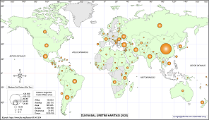 Dünya Bal Üretim Haritası