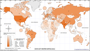 Dünya Süt Üretimi Haritası