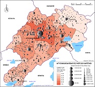Afyonkarahisar İli Nüfus Haritası 2015