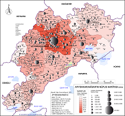Afyonkarahisar'ın Nüfus Haritası 2015