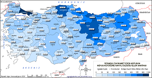 İstanbul'da Oturan Nüfusun Kayıtlı Olduğu İller Haritası 2023