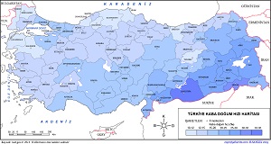 Türkiye 2014 Kaba Doğum Hızı Haritası
