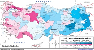 Türkiye Net Göç Haritası 2015