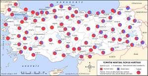 Türkiye Kentsel Nüfus Haritası 2019