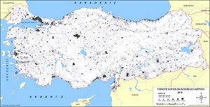 Türkiye 2019 Nüfus Dağılış Haritası