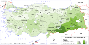Türkiye Kaba Doğum Hızı Haritası 2023