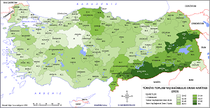 Türkiye 2023 Toplam Yaş Bağımlılık Haritası