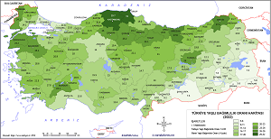 Türkiye 2023 Yaşlı Bağımlılık Haritası