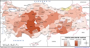 Türkiye Arpa Üretim Haritası 2018