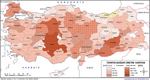 Türkiye Buğday Üretim Haritası 2018