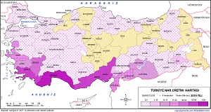 Türkiye Nar Üretim Haritası 2019