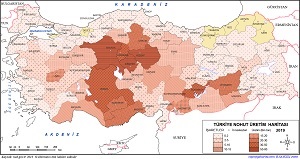 Türkiye Nohut Üretim Haritası 2019